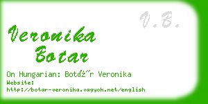 veronika botar business card